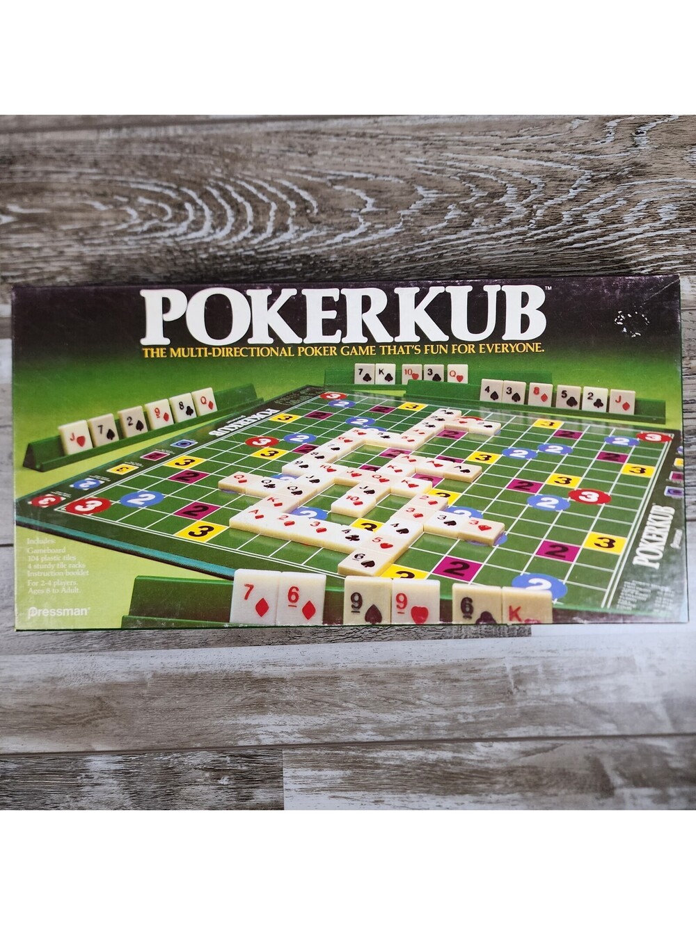 Vintage 1983 Pokerkub Game by Pressman Complete in Box - In Great Condition